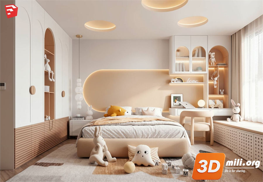 Children Room Scenes Skp FIles 